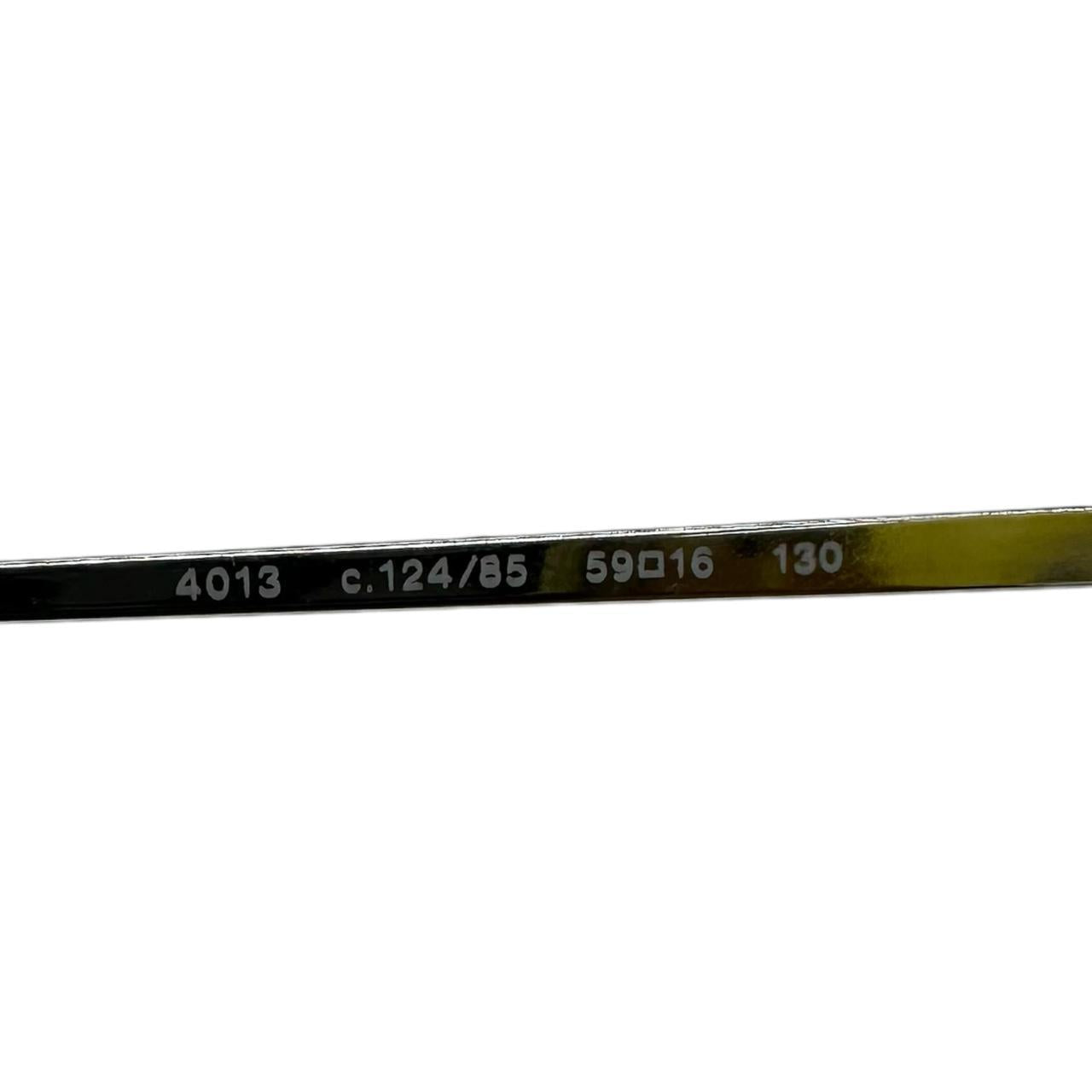 Chanel Rimless Sunglasses Yellow Tinted Lenses Silver Hardware