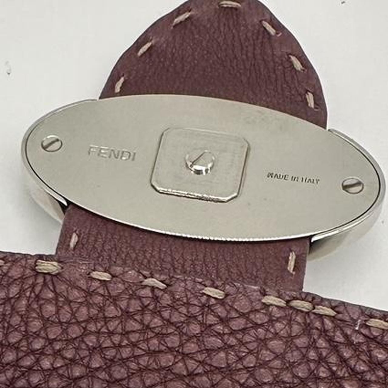 Fendi Selleria Burgundy leather Mini Crescent Shoulder Bag - Outfit Repeater