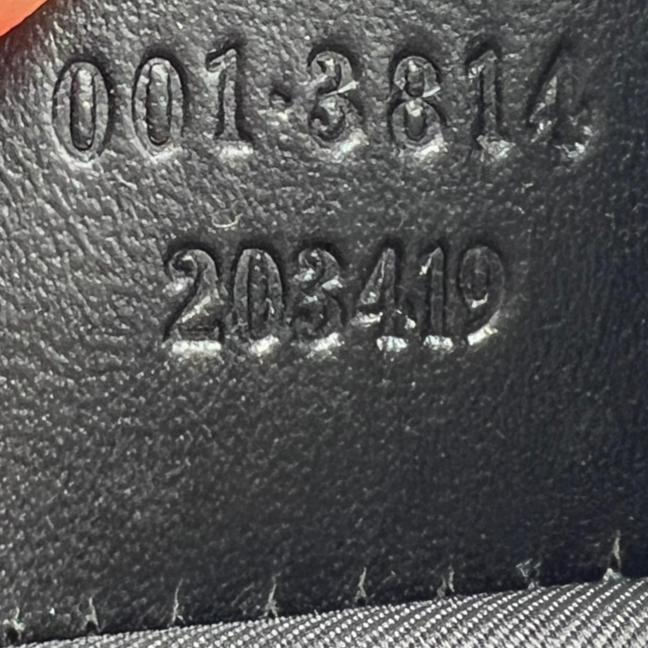 Gucci Black Monogram Canvas Leather Shoulder Bag