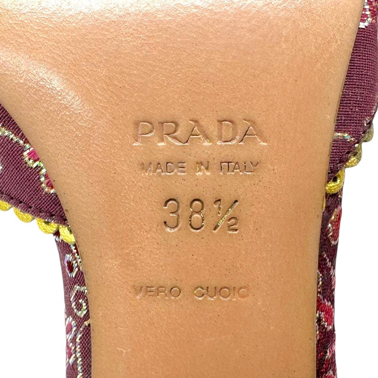 Prada Pink Brocade Princess Kitten Heels - Outfit Repeater