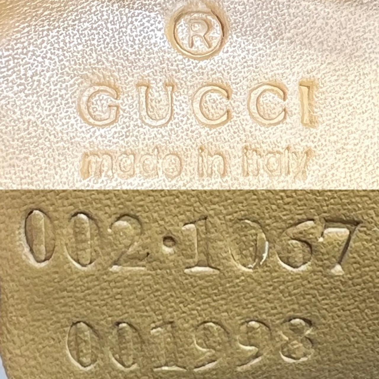 Gucci Jackie Shoulder Bag Tan Leather Monogram Canvas
