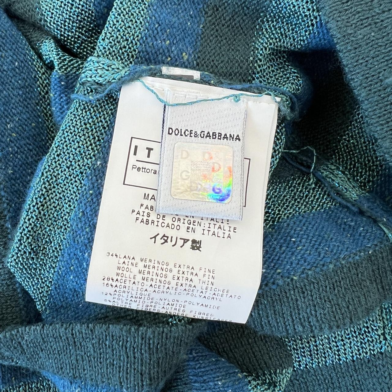 Dolce & Gabbana Blue Striped Knit Top - Outfit Repeater