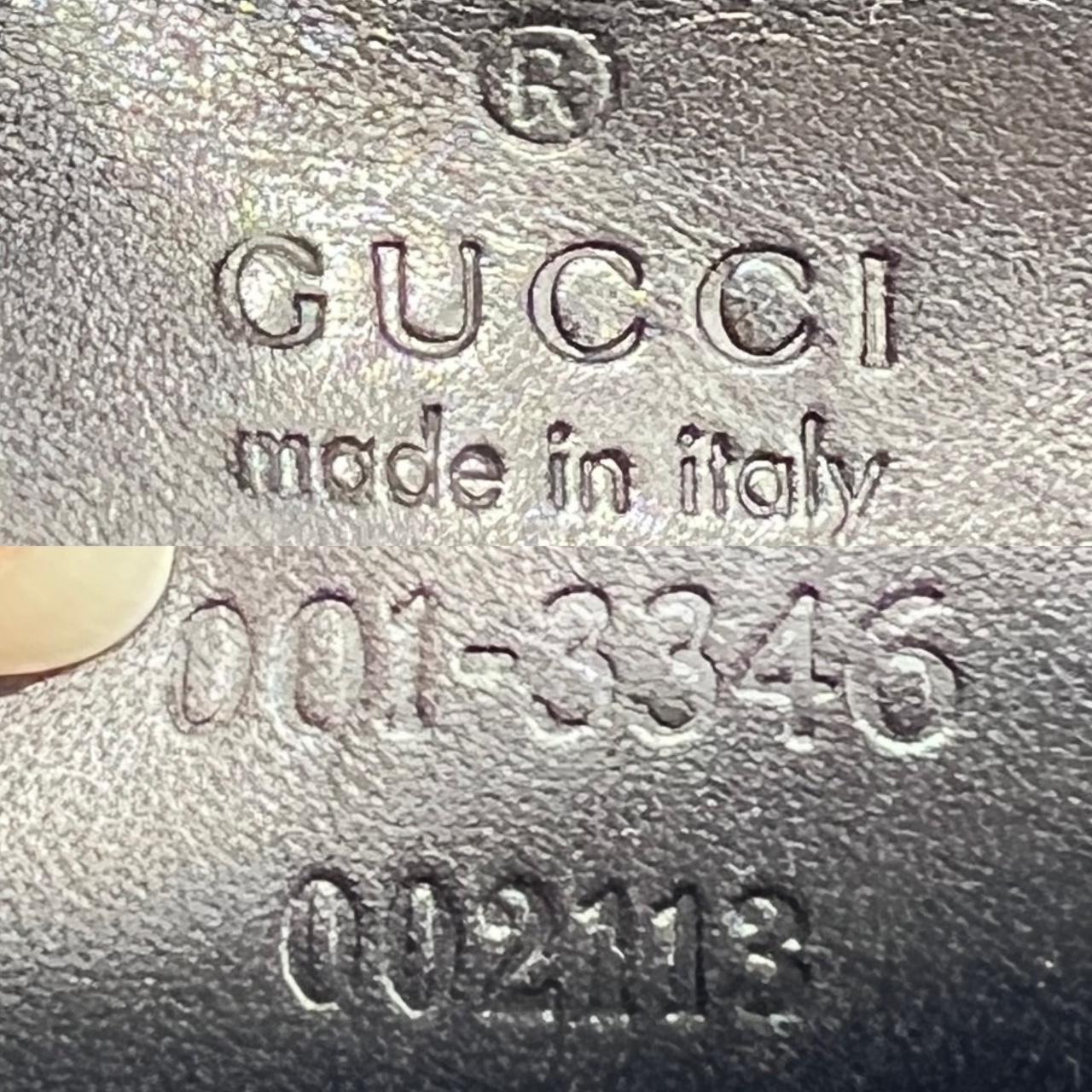 Gucci Black Monogram Canvas Leather Shoulder Bag
