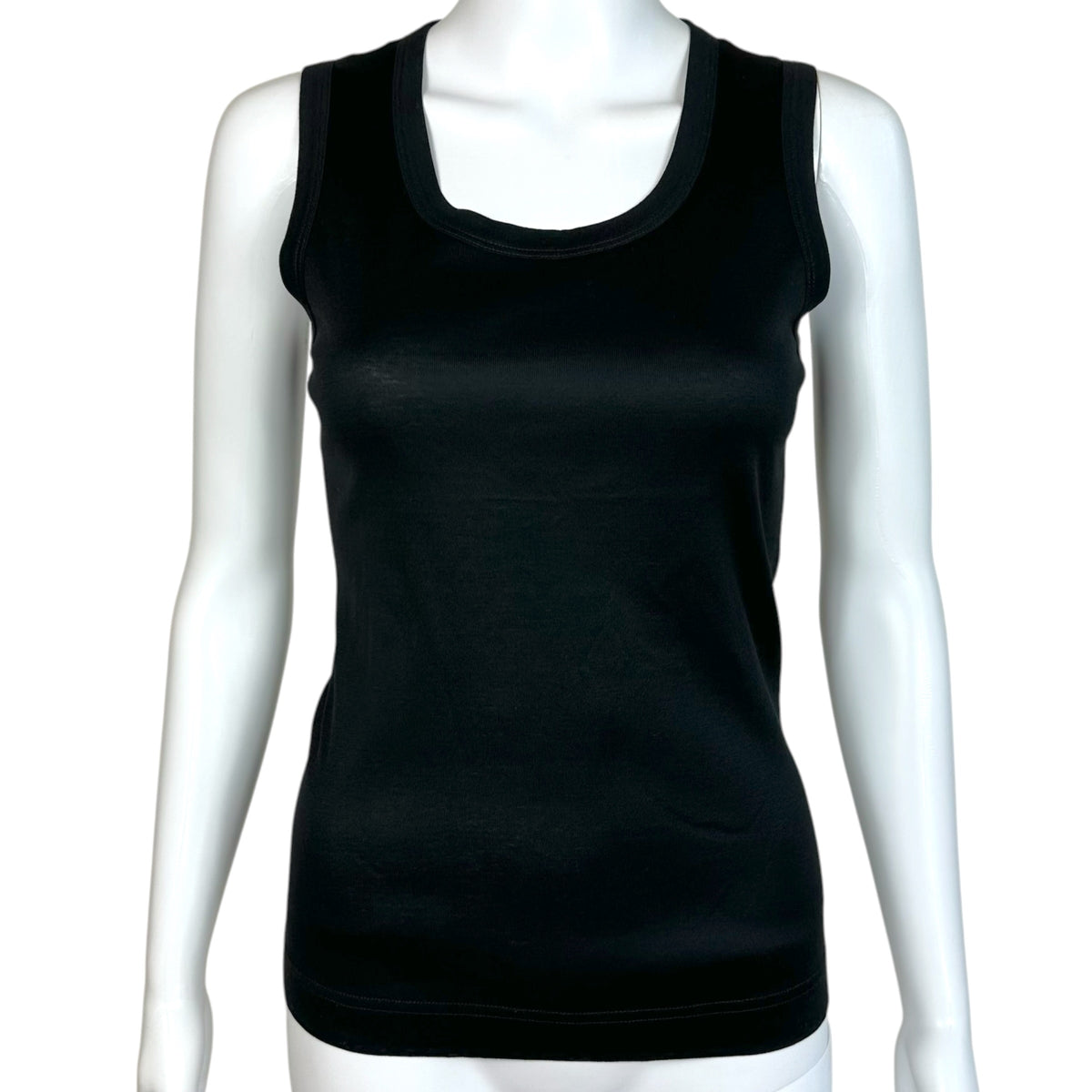 Dolce & Gabbana Black & Gold Logo Toggle Back Tank Top