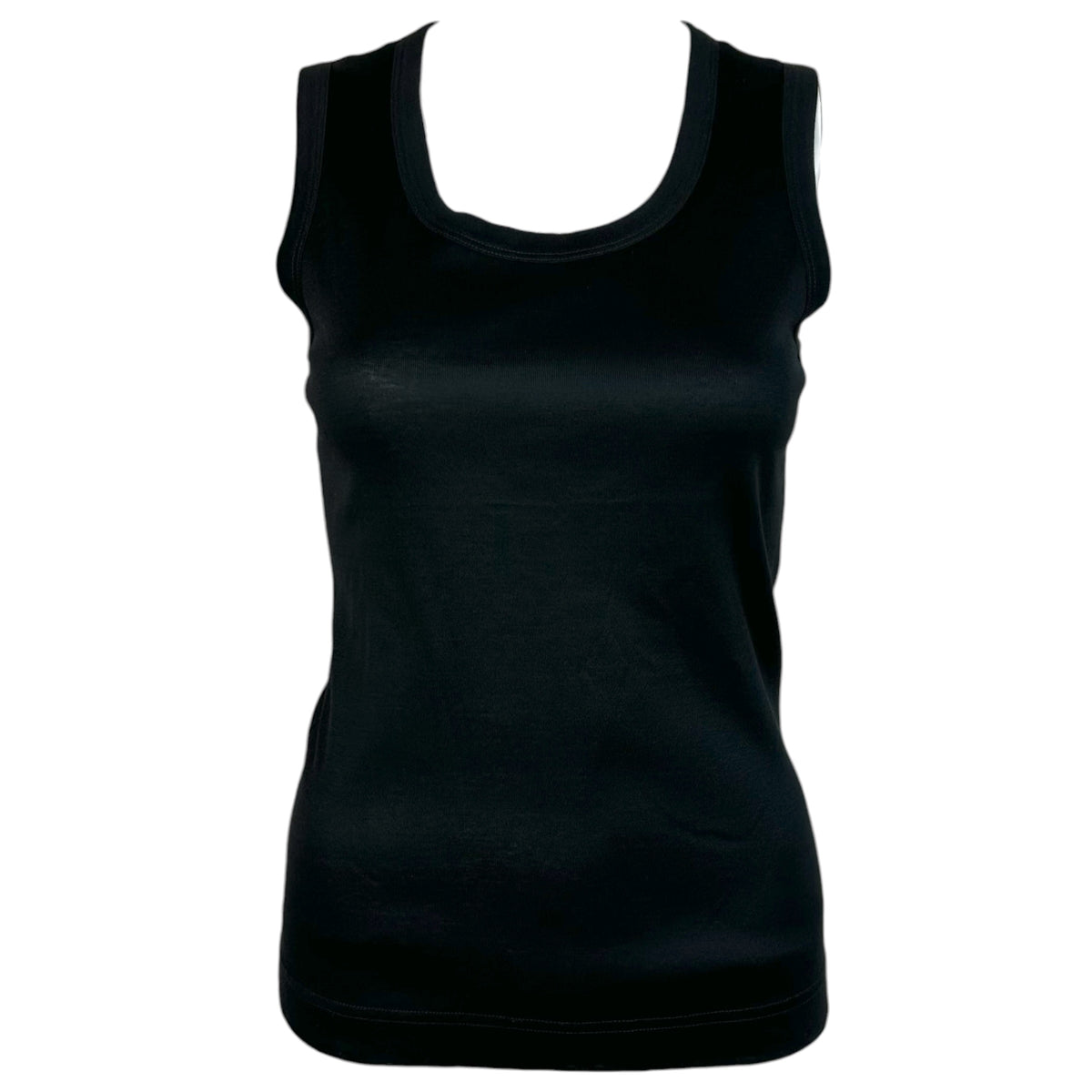 Dolce & Gabbana Black & Gold Logo Toggle Back Tank Top