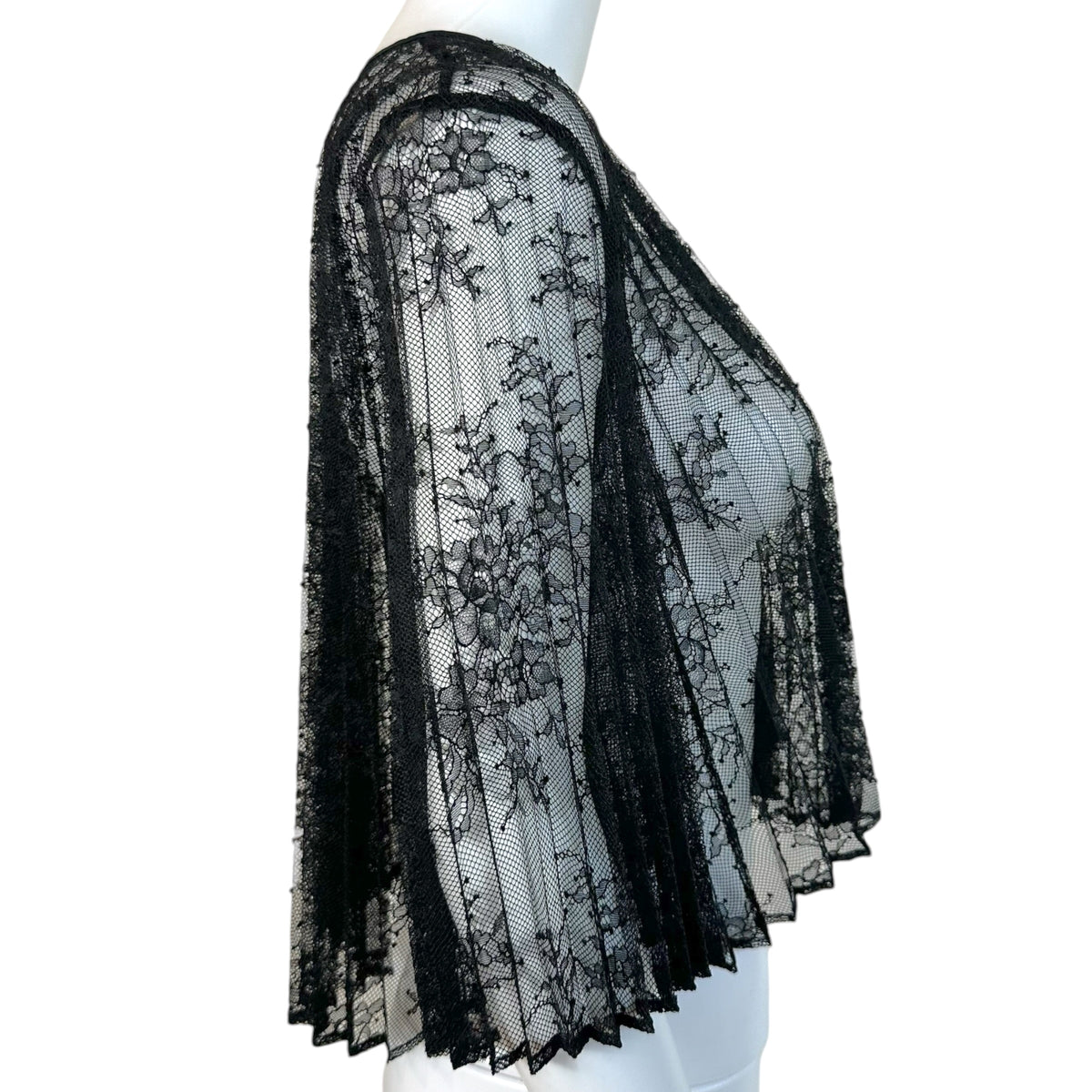 Blumarine Black Lace Cropped Bolero Cardigan