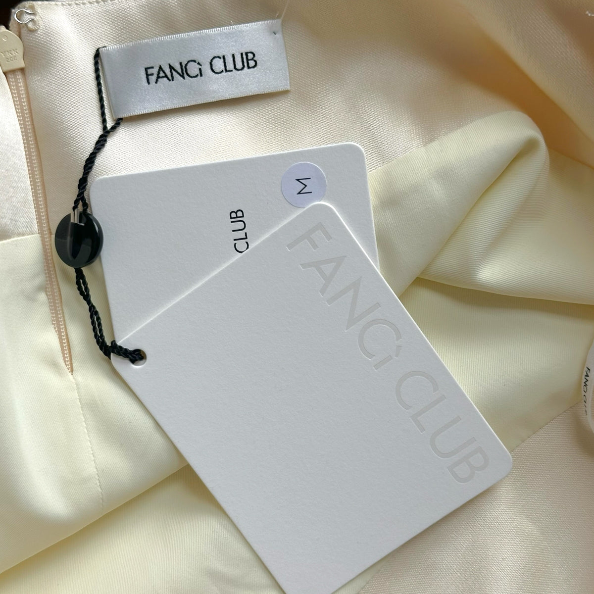 Fanci Club Pale Yellow Satin Maxi Skirt